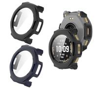 2 custodie per Amazfit T-Rex 3 Pro 44 mm, 360° rotondo PC Case con pellicola protettiva in vetro bumper copertura completa custodia protettiva ultra sottile per Amazfit T-Rex 3 Pro 44 mm Smartwatch