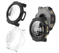 2 custodie per Amazfit T-Rex 3 Pro 44 mm, 360° rotondo PC Case con pellicola protettiva in vetro bumper copertura completa custodia protettiva ultra sottile per Amazfit T-Rex 3 Pro 44 mm Smartwatch