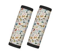 2 custodie per bagagli per valigie - Cani divertenti per animali domestici - etichette identificative per valigie, accessori per bagagli, accessori da viaggio essenziali per volare