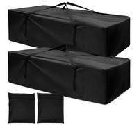 2 custodie protettive, 210D, Oxford 210D, impermeabili, con maniglia per il trasporto, per mobili da giardino, cuscini natalizi (173 x 76 x 51)