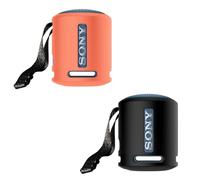 2 custodie protettive in silicone per Sony SRS-XB100 XB13, a prova di caduta, antiurto, portatili, da viaggio, per accessori SRS-XB100 XB13 (arancione e nero)