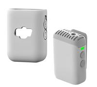 2 custodie protettive in silicone per trasmettitore DJI Mic 2, custodia protettiva per microfono wireless per DJI Mic 2, accessori per trasmettitori, grigio, Semplice