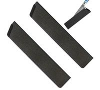 2 custodie protettive per coltelli, 22 x 5,5 cm, protezione per coltelli, protezione lama per coltelli, protezione per coltelli di alta qualità (nero)