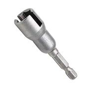 2 dadi ad ala per avvitatore a forma di dado a foro, 1/4 "con gambo esagonale, dadi ad aletta, punte da trapano per pannello dadi, viti, occhio a C gancio