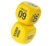 2 dadi decisionali per esercizi a 6 facce per lezioni, Yellow | Giocattolo per dadi decisionali per esercizi per palestra da viaggio in dormitorio, divertente attrezzatura