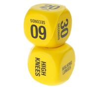 2 dadi decisionali per esercizi, attrezzature per allenamento, giochi a 6 lati, per fitness gruppo e lezioni fitness