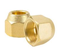 2 dadi filettati da 1/4" in ottone, 1/4" per il montaggio di condizionatori d'aria split