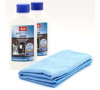 2 Decalcificante per macchine da Caffè Espresso e Automatiche + panno in Microfibra compatibile con Melitta Passione OT 6767348, Purista, Purista 6769696 - Utensili, Pezzi di ricambio