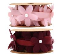 2 di 2 m creativo fiore pizzo nastro tessuto di stoffa ghirlanda nastro