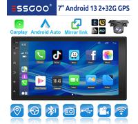 2 DIN 7 Pollici Autoradio Carplay Android 13 32G GPS USB RDS WiFi Bluetooth +CAM