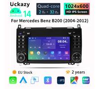 2 Din Android 14 Car Radio For Mercedes Sprinter Benz B200 Vito W639 Viano B Class W169 W245 W20 Multimedia Stereo GPS Head unit 4G Carplay 1GB 32GB ROM