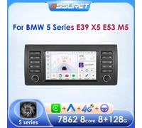 4G 64G Android Auto autoradio GPS Stereo per BMW Serie 5 е39 X5 E53 1996 1997 1998-2007 lettore multimediale DSP Carplay unità principale S8-4G 8Core-8G 128G