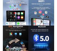 2 Din Android Radio Bluetooth per Volvo XC70 V70 S60 2004-2009 9 Inches Android 15 Schermo per Auto Touch Screen Steering Wheel Controls Per, 8 Core 4G+64G