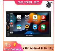 2 Din Autoradio Android 13 7 pollici Carplay Android Auto Universal Car Multimedia Player Autoradio HD Touch Screen FM Bluetooth 2-32GB Carplay 12LED