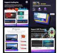 2 DIN Stereo Car Tablet Pollici Schermo MP5 Lettore Multimediale Receiver GPS con FM Carplay auto (M100CP 4core 1+32G)