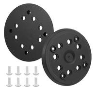 2 dischi abrasivi in da 125 mm per Bosch PEX 270 A e PEX 270 AE | Disco abrasivo eccentrico con gancio e loop, 8 fori e 4 occhi, disco abrasivo di ricambio