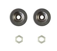 2 dischi abrasivi inclusi. Dado per stazione di affilatura elettrici - Dimensioni secondo l’immagine - Adatto alla Workzone Güde Kraft Parkside e altre