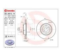09.A913.14 Coppia dischi freno Brembo Ant