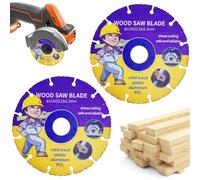 2 dischi da taglio 115 mm smerigliatrice angolare, disco flessibile per smerigliatrice angolare legno Multi Wheel, lama per sega in metallo duro per legno, compensato, gomma, plastica, per lavorazione