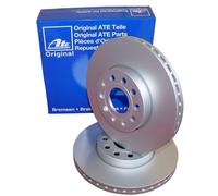 Disco freno ATE 24.0124-0181.1 anteriore, ventilato, altamente carbonizzato, 1 Pezzo