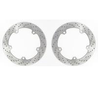 2 dischi freno anteriori rotondi Sifam per BMW R 1200 GS LC Adventure vintage 2014, 2015, 2016, 2017, 2018