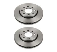 2 Dischi Freno Assale Posteriore Ventilato Ø 65 MM 22 MM VALEO per U.a. VW Golf