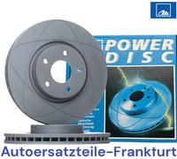 2 dischi freno ATE POWER DISC ANTERIORI FORD SCORPIO 1 I GAE GGE + SIERRA II ...