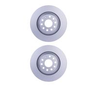 2 Dischi Freno Estern. Ventilati Ø 65 mm Sp. 22 mm HELLA per AUDI A3