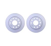 2 Dischi Freno Posteriori HELLA Per AUDI SEAT SKODA VW A3