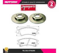 2 Disco freno+kit pastiglie freno (MARCA-JAPANPARTS)..