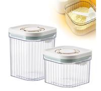 2 dispenser per latte in polvere, contenitore portatile per latte in polvere con cucchiaio, dispenser ermetico per latte e alimenti