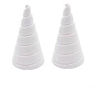 2 dispositivi di avvolgimento per fili in rame a forma di cono Fibonacci, maschere in materiale PP per giardinaggio e uso elettrico per formare spirali accurate (2 pezzi grandi)