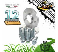 2 DISTANZIALI 12 mm + 10 BULLONI PER MERCEDES CLASSE A168 C/203 E/210 SLK CLK