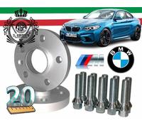 2 DISTANZIALI da 20 mm 5/120/72,6 + Bull M12x1,50 x BMW M1 M3 M4 M5 M6 X-drive M