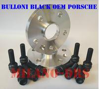 2 DISTANZIALI RUOTA 20mm PORSCHE CAYENNE 955-957 + BULLONI BLACK EOM PORSCHE