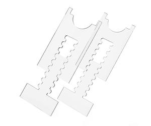 2 distanziatori trasparenti da parete per divano, letto, armadio, per mantenere la distanza dalle pareti e consentire l'uso della presa