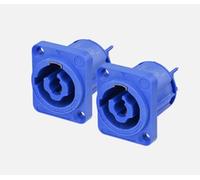 (2) Due Genuine Neutrik NAC3MPXXA PowerCON Presa 20A Potenza in Blu