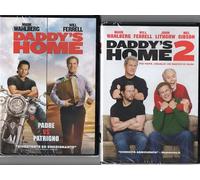 2 Dvd DADDY'S HOME 1 + DADDY'S HOME 2 Mark Wahlberg Will Ferrell Mel Gibson new