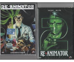 2 dvd RE ANIMATOR 1 + RE ANIMATOR 2 di H.P. Lovercraft nuovo sigillato