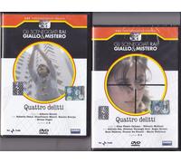 2 Dvd Sceneggiati Rai QUATTRO DELITTI serie completa nuovo sigillato 1979