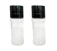 2 efficienti macina peperoni 100 ml corpo trasparente con funzionamento con sola mano gadget da cucina ergonomico per cuochi agitatore da campeggio
