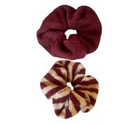 2 elastici per capelli a strisce antiscivolo in tessuto elastico comodo da indossare tutti i giorni accessori colorati per le donne a strisce scrunchies a maglia