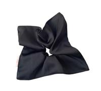 2 elastici per capelli con fiocco e stampa leopardata a scacchi bianchi e neri, da donna (C)