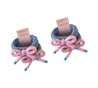 2 elastici per capelli con fiocco floreale, in resina, antiscivolo, leggeri, accessori per capelli per donne e ragazze