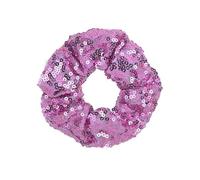 2 elastici per capelli con paillette, per donna, con brillantini, morbidi sequins scrunchies, elastici spessi, per coda di cavallo, per capelli da donna, per feste di carnevale, colore rosa C