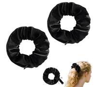 2 elastici per capelli da donna con chiusura a strappo, elastici per capelli con chiusura lampo, nascondiglio per denaro, oggetti di valore, da spiaggia, da spiaggia