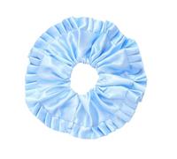 2 elastici per capelli da donna, con volant, per capelli a forma di intestino crasso, in tinta unita, elastici per capelli, corda per capelli, corda per capelli, scrunchies, supporto per coda di