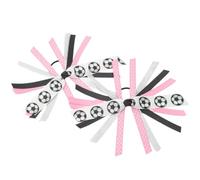 2 Elastici Per Capelli Da Softball Per Ragazze Con Nastri Colorati E Stelle Filanti Elastici Elastici Accessori Porta Coda Cavallo Cravatte Da Cheerleader