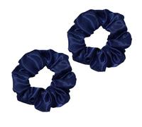 2 elastici per capelli in velluto, da donna, in morbido tessuto jersey, per ragazze, elastici per capelli, elastici per coda di cavallo, accessori per donne e ragazze (blu navy)