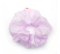 2 elastici per capelli laser da donna, in raso, per capelli Candy Color Scrunchies, morbido elastico, in tessuto, per capelli senza danni ai capelli, per tutti i giorni, viola